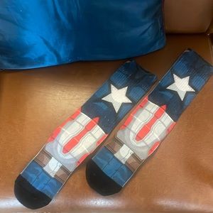 NWOT Captain America socks. 🧦 Been washed, but not worn. Made by Marvel. OS.
